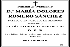 María Dolores Romero Sánchez